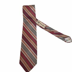 Vintage Yves Saint Laurent Silk Striped Necktie